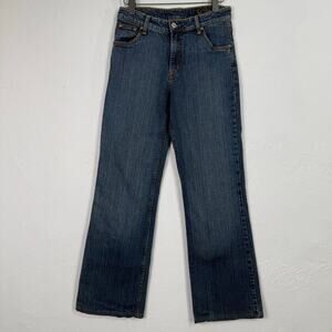 Lawman Bootcut Jeans Cowgirl Western Blue Denim‎ Womens 7/8 28x31 Straight